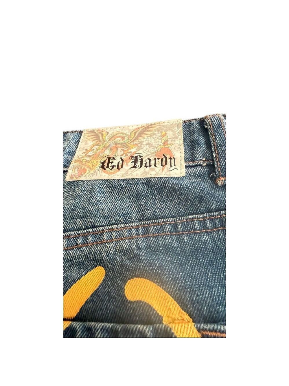 Vintage Ed Hardy Denim Mini Shorts - Picture 4 of 14